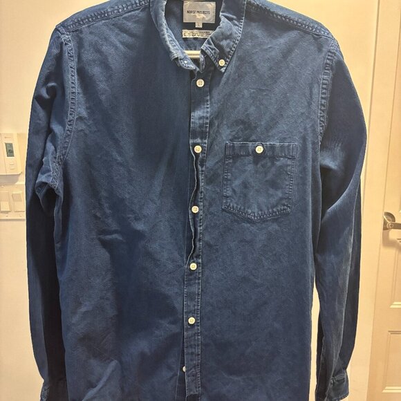 AUTHENTIC - Norse Projects Anton Denim Shirt - Size L (fits like M) - Picture 1 of 8